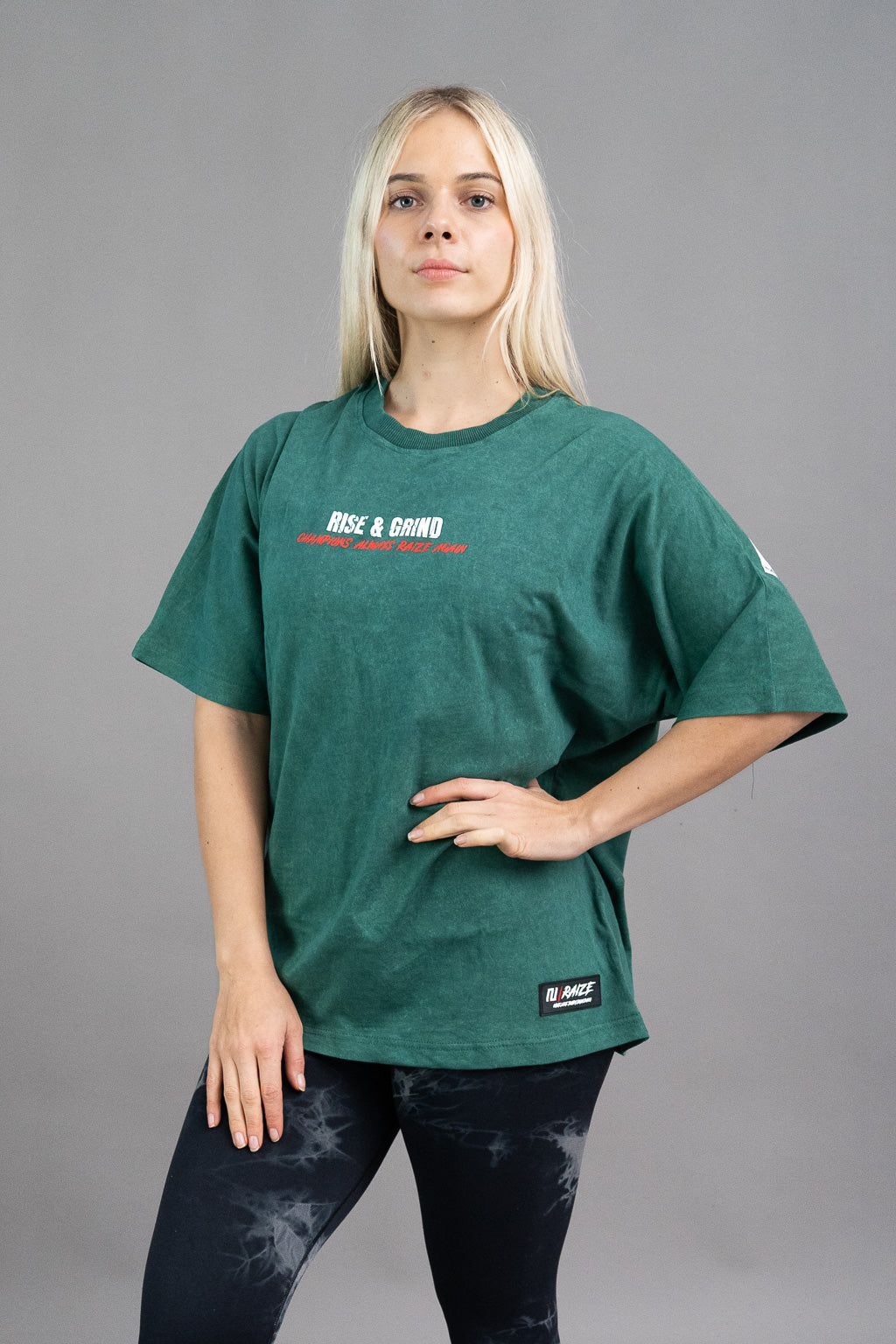 Rise & Grind Oversize Shirt Frauen